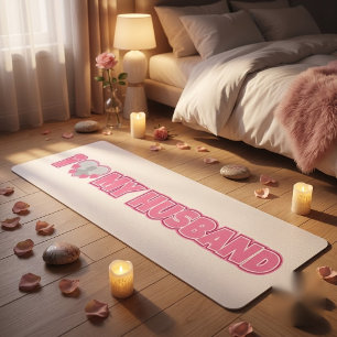 Personalised I Love My Husband – Add Husband Photo Yoga Mat