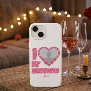 Personalised I Love My Husband – Add Photo & Name Case-Mate iPhone 14 Case