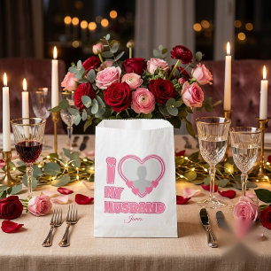 Personalised I Love My Husband – Add Photo & Name Favour Bag