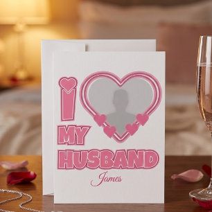 Personalised I Love My Husband – Add Photo & Name Invitation