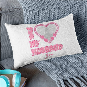 Personalised I Love My Husband – Add Photo & Name Pillowcase