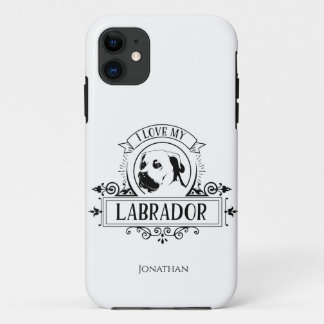 Personalised I love my Labrador  iPhone 11 Case