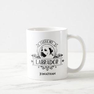 Personalised I love My Labrador Coffee Mug