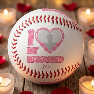 Personalised I Love My Wife – Add Name & Photo Baseball