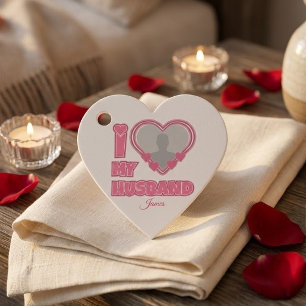 Personalised I Love My Wife – Add Name & Photo Favour Tags