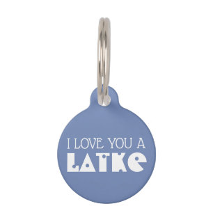 Personalised I love you a latke Hanukkah Chanukah Pet Tag