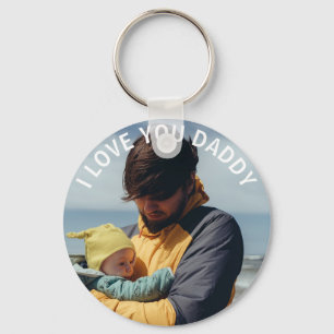 Personalised I love You Daddy, Photo, Key Ring