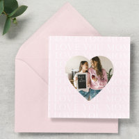 Personalised I Love You Mum Heart Photo 