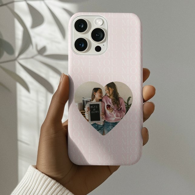 Personalised I Love You Mum Heart Photo Case-Mate iPhone Case (Creator Uploaded)