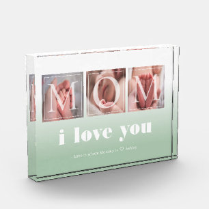 Personalised I Love You Photo Block