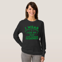 Personalised I Wear Emerald Green Liver Cancer