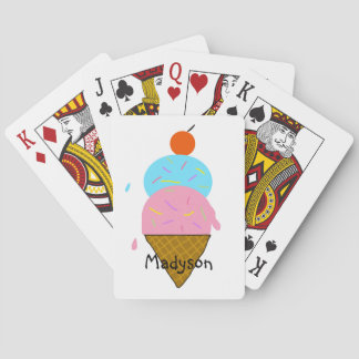 Personalised Ice Cream Children's Playing Cards