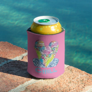 Personalised Ice Cream chill  Can Cooler