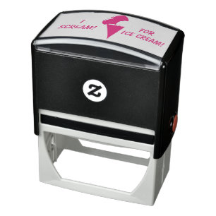 Personalised Ice Cream Self-inking Stamp
