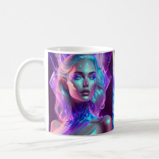Personalised Ice Goddess Princess Warrior  Coffee Mug (Left)