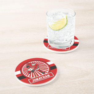 Personalised Ice Hockey player Coaster
