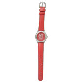 Personalised Ice Hockey Player Red Watch (Flat)
