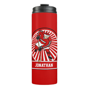 Personalised Ice Hockey player Thermal Tumbler