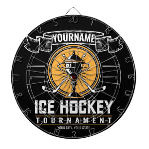 Personalised Ice Hockey Trophy Player Team Game Dartboard