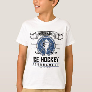 Personalised Ice Hockey Trophy Player Team Game   T-Shirt