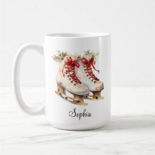 Personalised Ice Skating Mug Custom Name