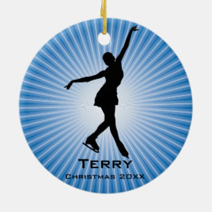 Personalised Ice Skating Ornament