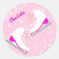 Personalised Ice Skating Pink Kawaii Figure Skates