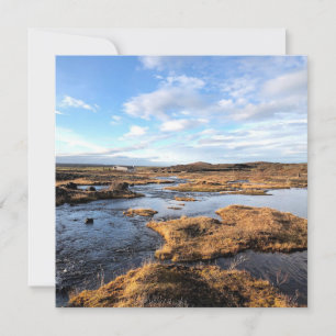 Personalised Iceland landscape greeting card