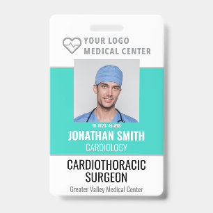 Personalised ID Badge Hospital Employee Name Tag