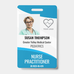 Personalised ID Badge Hospital Employee Name Tag