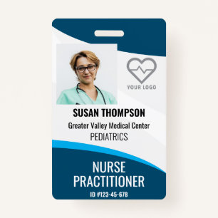 Personalised ID Badge Hospital Employee Name Tag