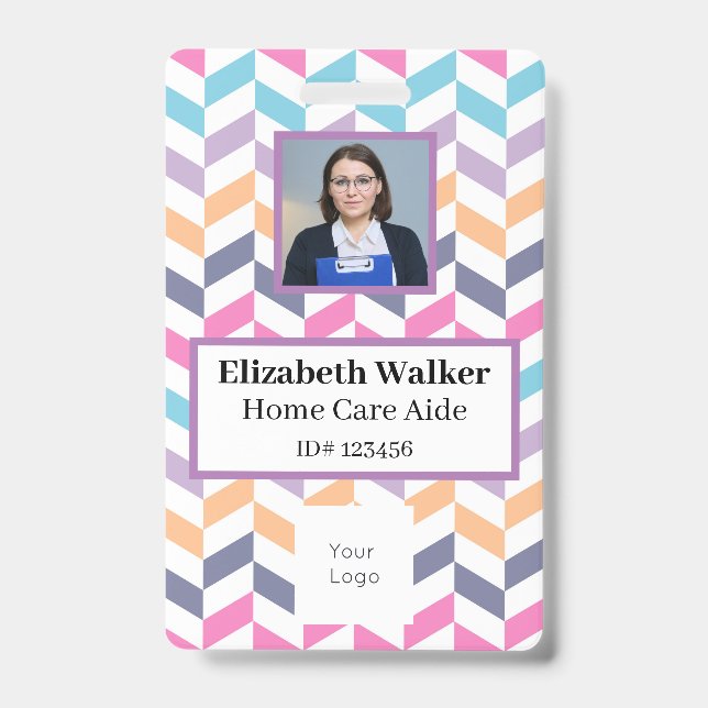 Personalised ID Photo Badge Double Sided (Front)