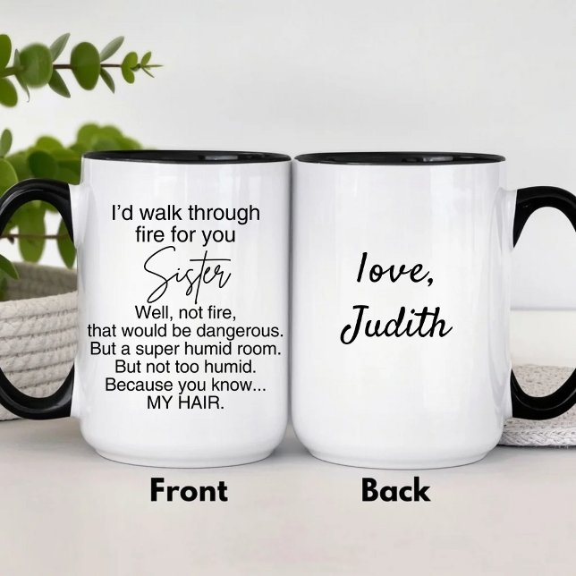Personalised I'd Walk Through fire for You  Mug (Creator Uploaded)