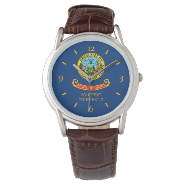 Personalised Idaho State Flag Design Watch (Front)