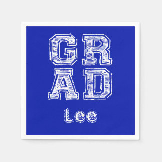 Personalised Ideas Graduation Chalkboard Style Napkin