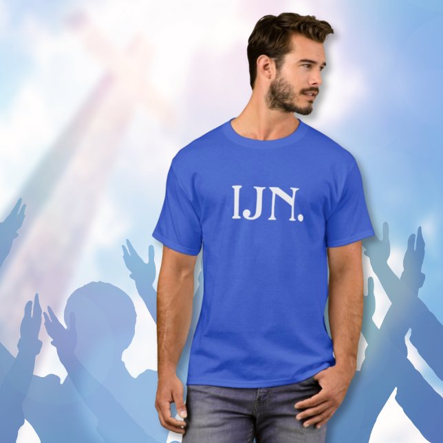 Personalised "IJN" In Jesus' Name T-shirt (Creator Uploaded)