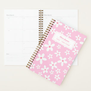 Personalised Illustrated 2026-2027 Floral Pink Planner