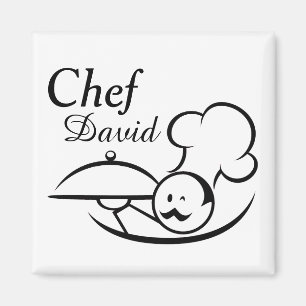 Personalised Illustrated Chef Magnet
