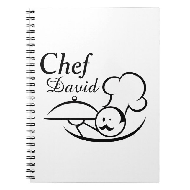 Personalised Illustrated Chef Notebook (Front)