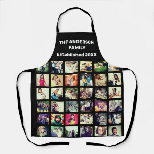 Personalised image and message apron