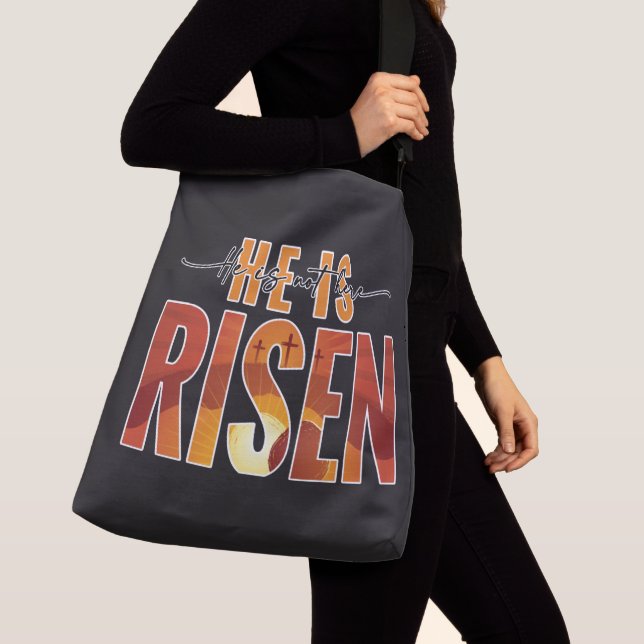 Personalised Image CrossBody Bag - He Is Risen (Close Up)