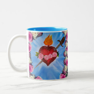 Personalised Immaculate Heart of Mary  Two-Tone Coffee Mug