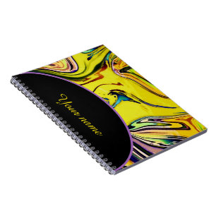 Personalised Impressionist marble Notebook