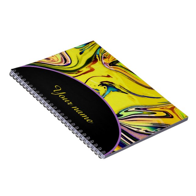 Personalised Impressionist marble Notebook (Right Side)