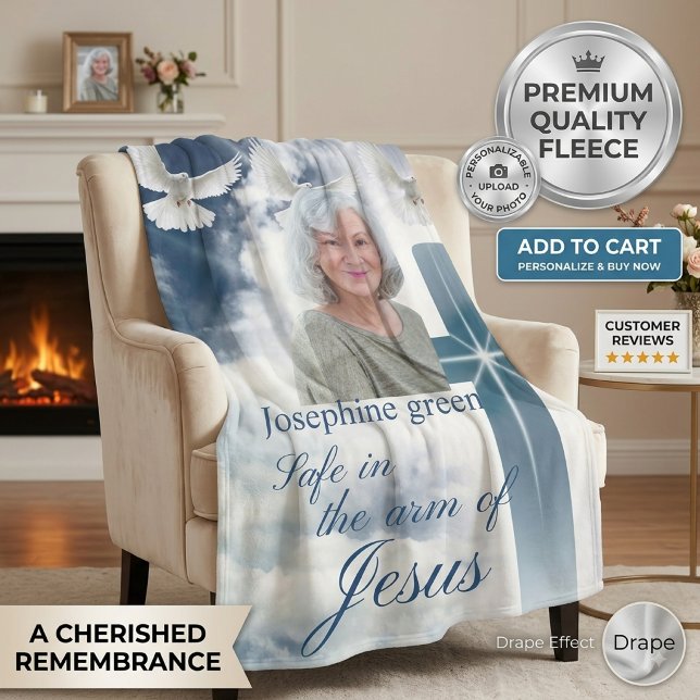 Personalised In Loving Memory Blanket | Religious  (Creator Uploaded)