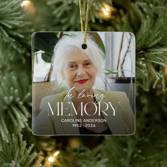 Personalised In Loving Memory Memorial Ornament (Tree)