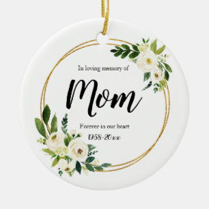Personalised In Loving Memory Of Mum Porcelain Ceramic Ornament