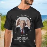Personalised In Loving Memory Photo Memorial T-Shirt<br><div class="desc">Honour your loved one with a custom photo memorial T-shirt. This unique memorial keepsake is the perfect gift for yourself, family or friends to pay tribute to your loved one. We hope your memorial t-shirt will bring you peace, joy and happy memories. Quote "In Loving Memory". Customise with favourite photo,...</div>