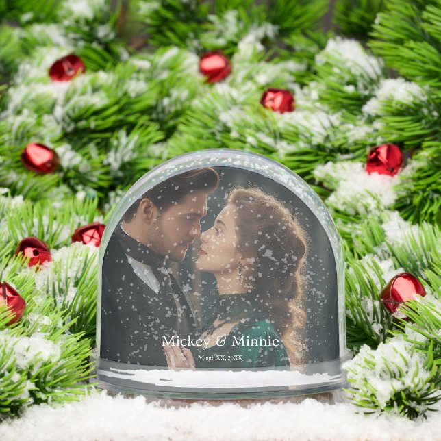 Personalised In Loving Memory Photo Snow Globe (Christmas)