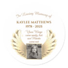 Personalised In Memory Memorial Angel Wings Photo
